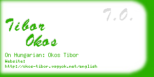 tibor okos business card